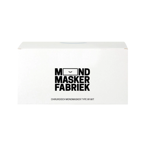 Mondmaskerfabriek Mondmaskers Type IIR met elastiekjes wit 50 stuks - 1