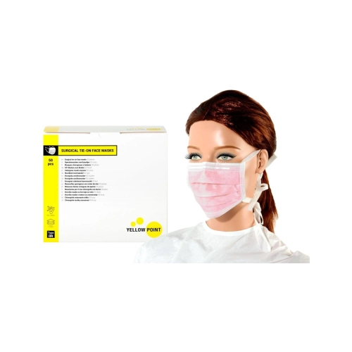 Yellow Point Mondmaskers Type IIR met koordjes roze 50 stuks