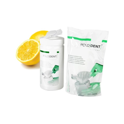 PoloDent Desinfectiedoekjes Maxi 20x22 cm Lemon 6x 200 st