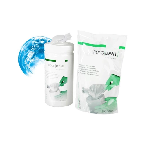 PoloDent Desinfectiedoekjes Maxi 20x22 cm Neutral 6x 200 st